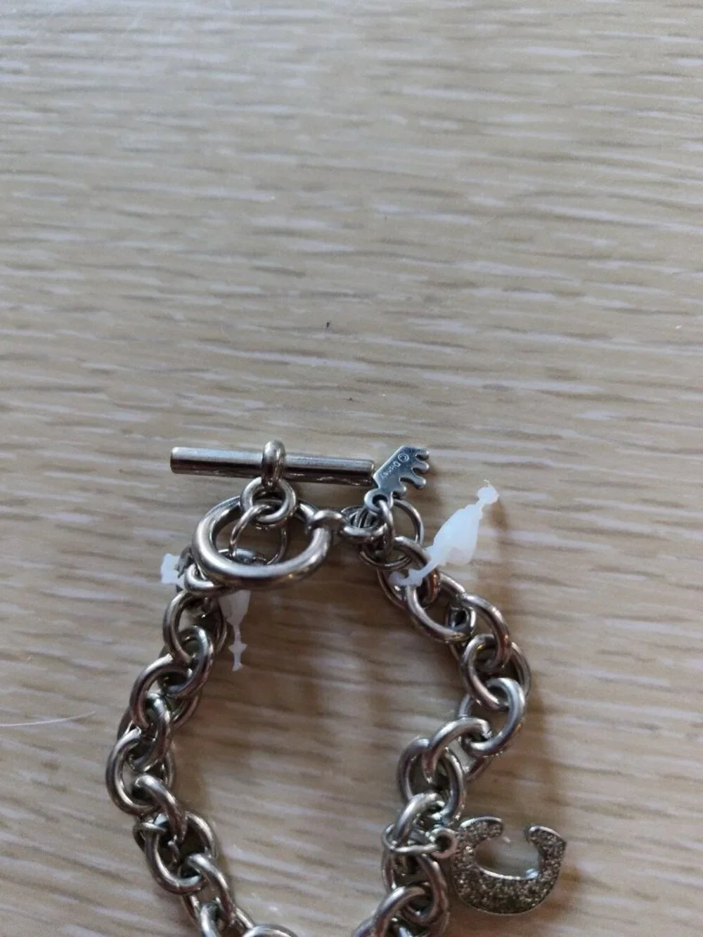 Disney Licensed Girls’ Silver Chain Link Bracelet – NYC Bling Charms-Crown Tag